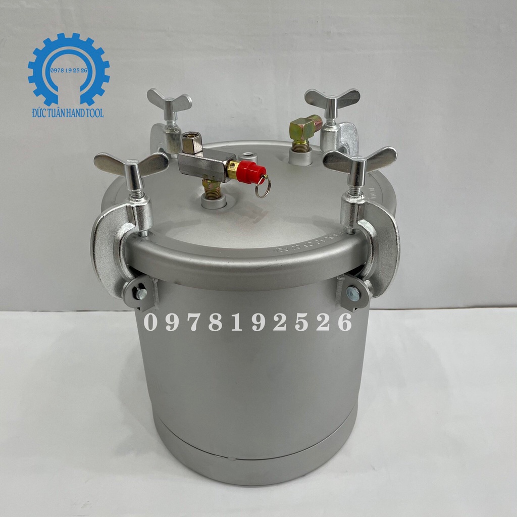 Nồi Áp Sơn 10 Lít Sử Dụng Phun Sơn PU , Sơn Kim Loại , Sơn Tổng Hợp - Dùng Hơi Khí Nén