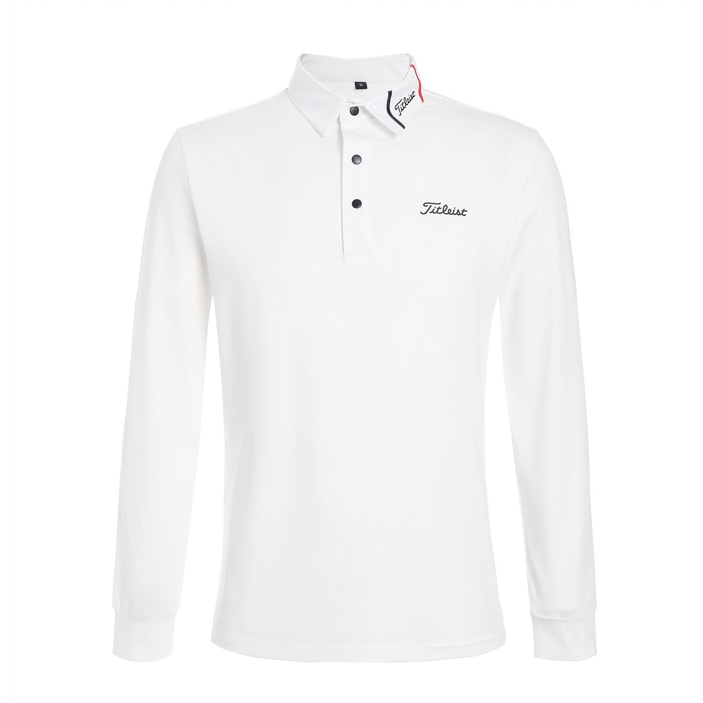 Áo Thun Đánh Golf Tay Dài Thoáng Khí Phong Cách Hàn Quốc Thời Trang Thu Đông Mới Cho Nam 2258