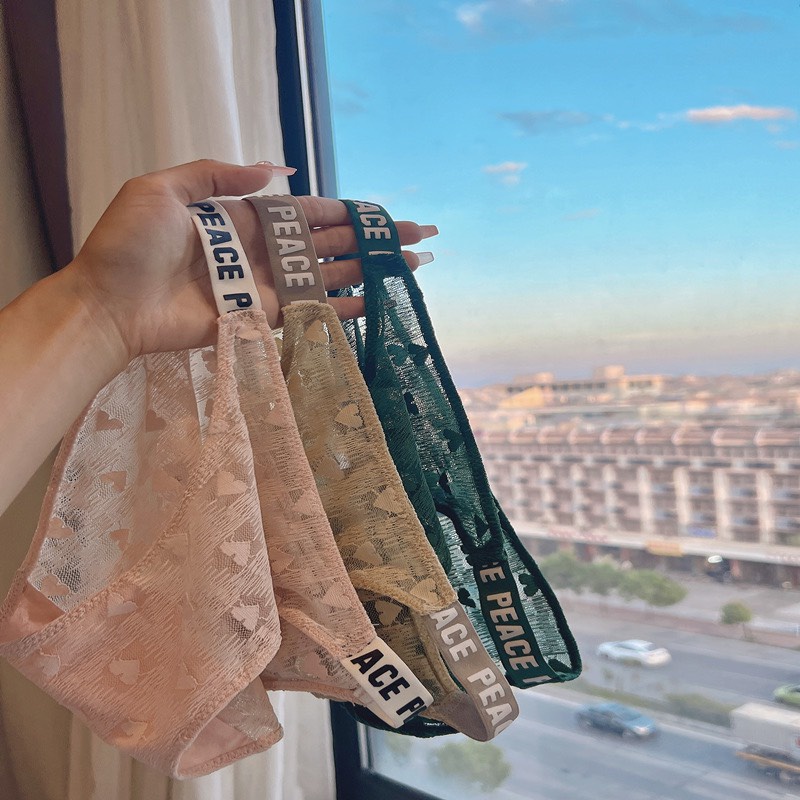 Quần Lót Ren Nữ LADI Thiết Kế Ren Tim Cao Cấp Mềm Mại Thoáng Mát MÃ 8010