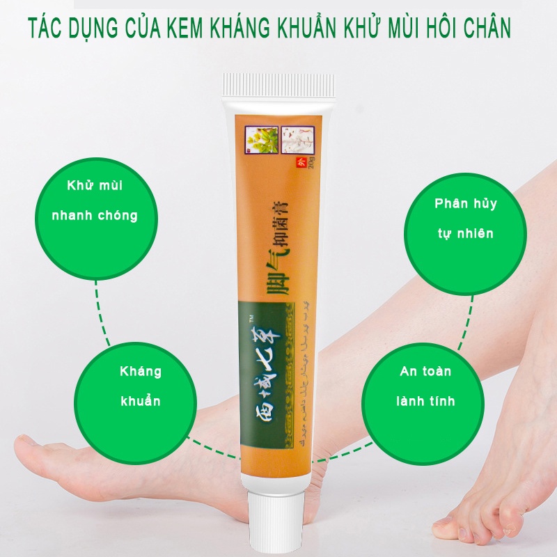 Kem bôi nấm ngứa khử mùi chân Nanakusa giảm ngứa ngáy , bong tróc da , phổng rộp ngứa ngáy kẽ bàn chân