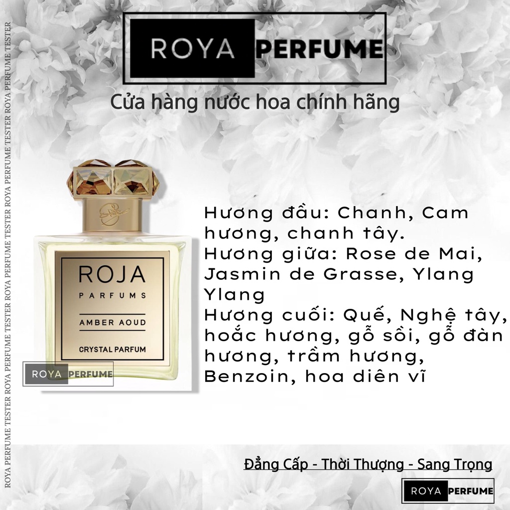 -𝑹𝑶𝑱𝑨- Nước Hoa Roja Amber Aoud Crystal Parfum -𝑹𝑶𝑱𝑨-