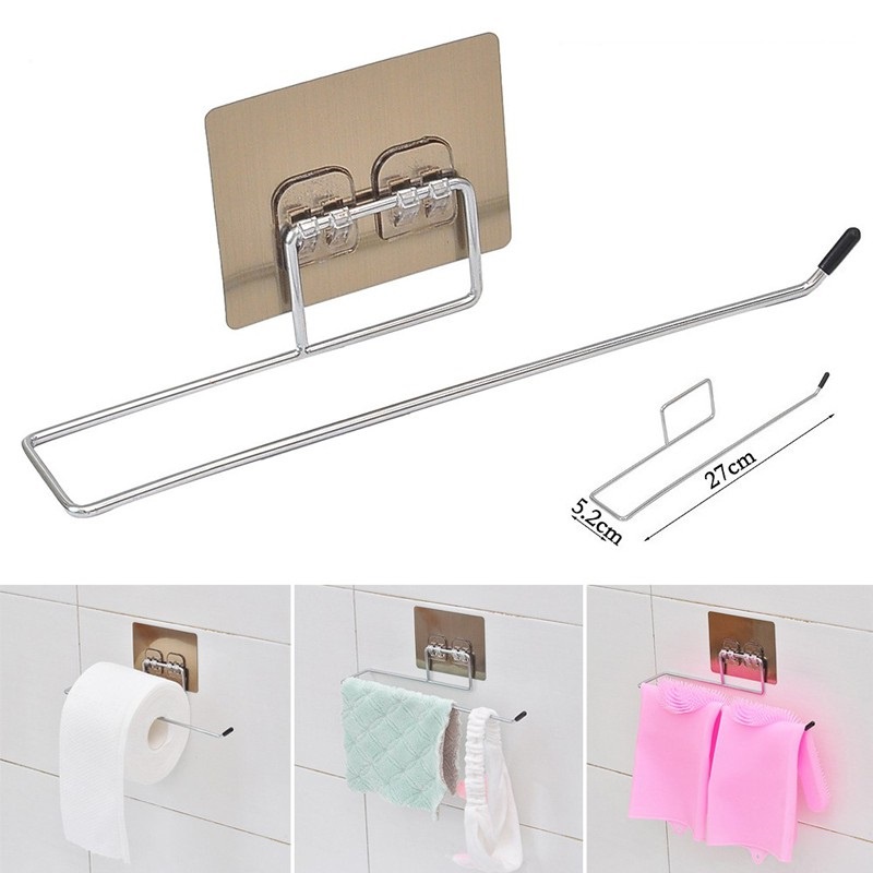 Giá Móc Treo Cuộn Giấy Nhà Bếp Giấy Vệ Sinh Treo Khăn PINKWISH A154