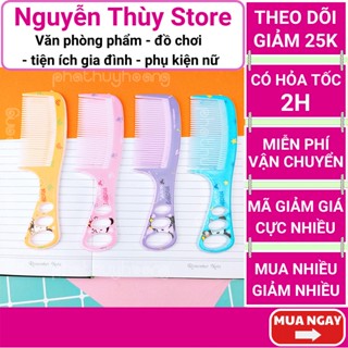 Lược cầm tay họa tiết đáng yêu mẫu nhỏ giá rẻ