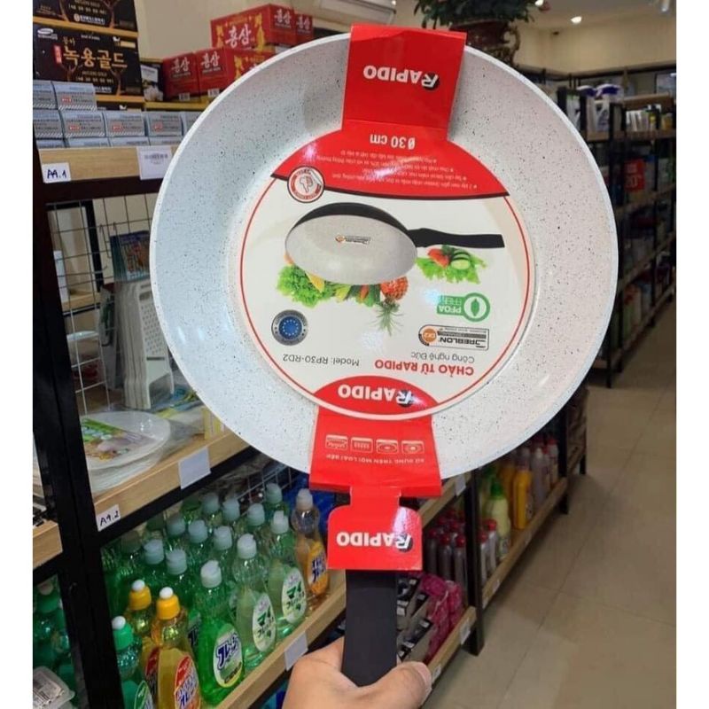 Chảo Chống Dính, Chảo Từ Rapido 26cm, 28cm,Đáy Chấm, Nhôm Đúc Nguyên Khối