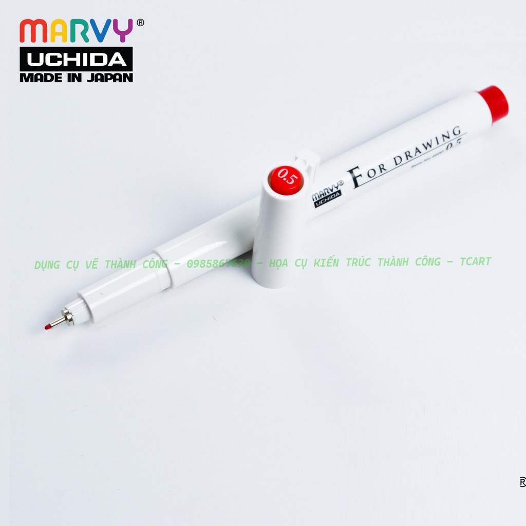 Bút Line MÀU ĐỎ Đi Nét Marvy Uchida 4600