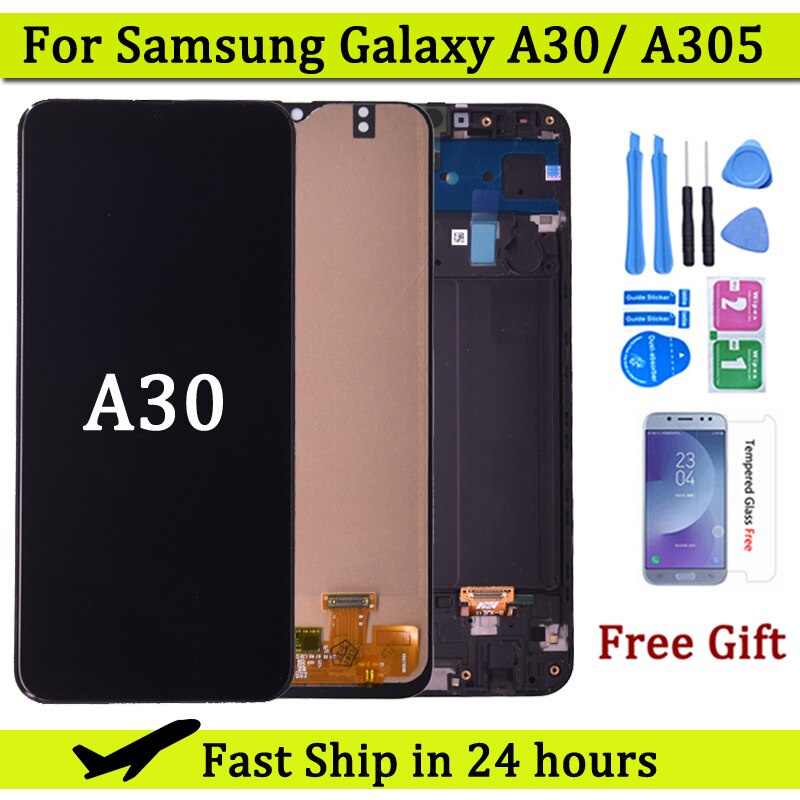 6.4 ''Samsung galaxy Samsung galaxy a30 a305/ds a305fn LCD with touch encoder suitable for Samsung a30 LCD