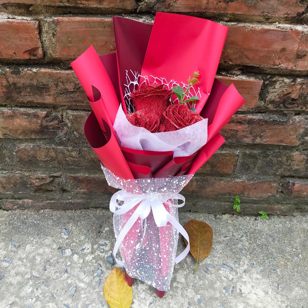 Hoa sáp nhũ- Quà sinh nhật - Quà tặng Valentin - Tặng thầy cô - bạn bè