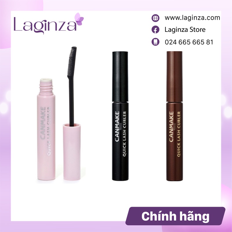 Mascara Canmake Quick Lash Curler nội địa Nhật - tơi mi, chống thấm nước, không nhoè, lâu trôi