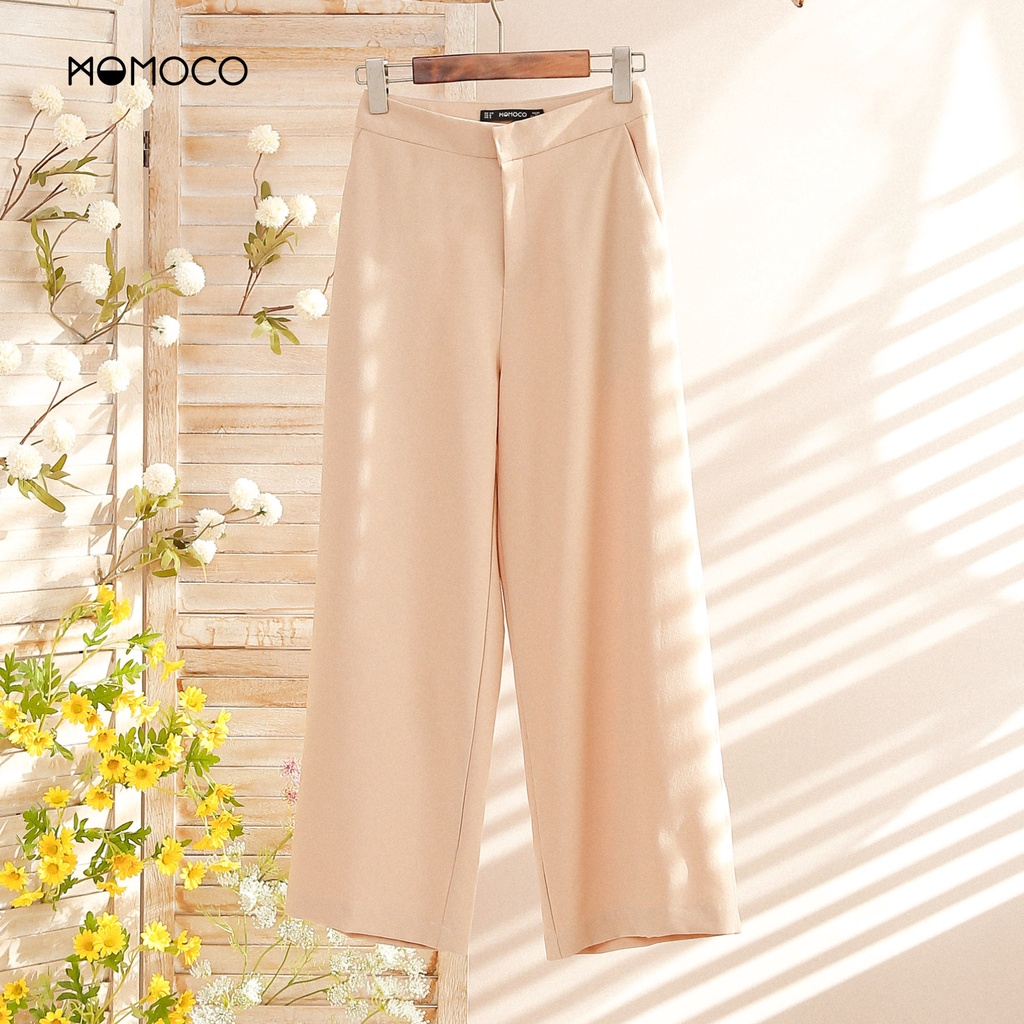 Quần Culottes Không Li Ống Rộng MOMOCO Basic Culottes Chất Liệu Tuýt Si Đứng Phom Thanh Lịch A2914