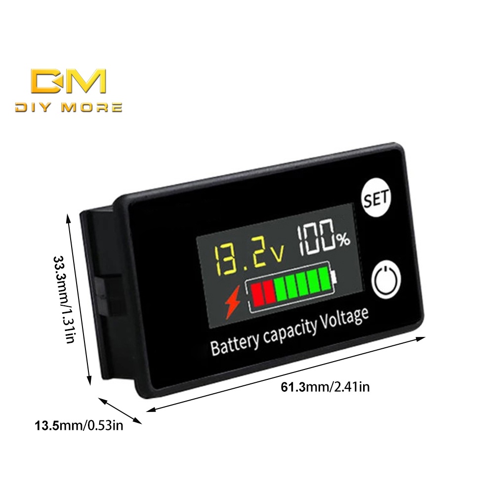 DIYMORE Vôn Kế Kỹ Thuật Số LCD DC8-100V
