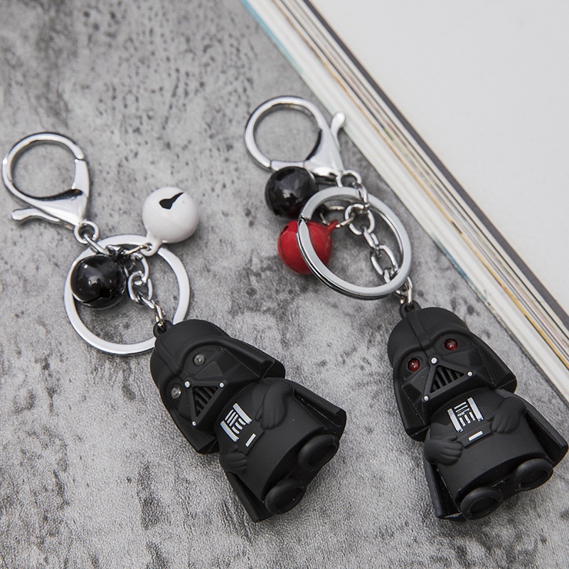Móc khóa đèn LED mặt hình nhân vật Star Wars Darth Vader