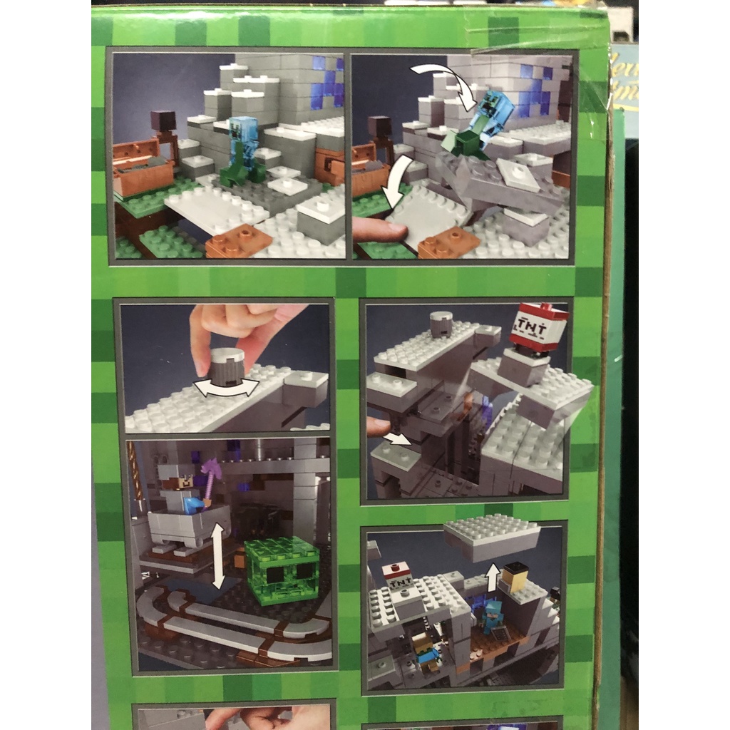 Xếp Hình Minecraft D 2139 Hang Động Kho Báu Trên Núi 2134 Mảnh