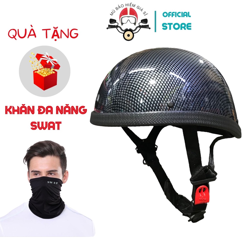 Mũ nón thời trang nửa đầu - đuôi ngựa không mũi nhẹ nhàng, thời trang đường phố (tặng khăn đa năng swat thun lạnh)