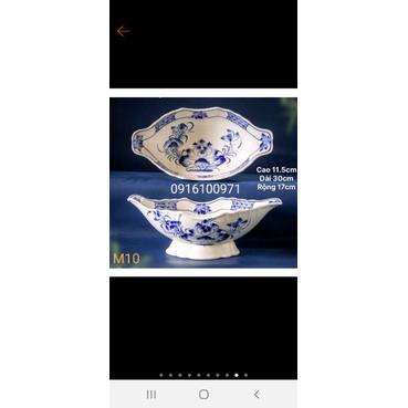 Bát đựng gà thắp dương sứ Bát Tràng
