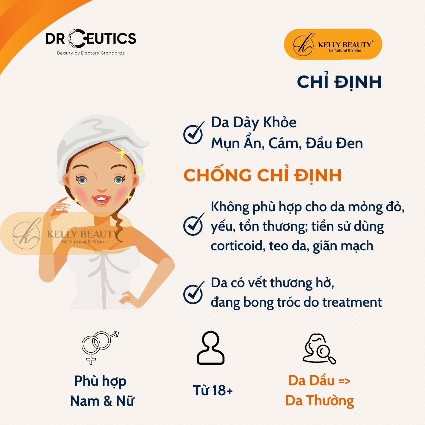 Basic BHA 2% In Alcohol DrCeutics - Loại Bỏ Tế Bào Chết, Thoáng Lỗ Chân Lông, Giảm Mụn, Ngừa Mụn Tái Phát | Kelly Beauty | BigBuy360 - bigbuy360.vn