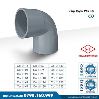 [COMBO TIẾT KIỆM] Co, cút nhựa PVC Siêu Thành các loại