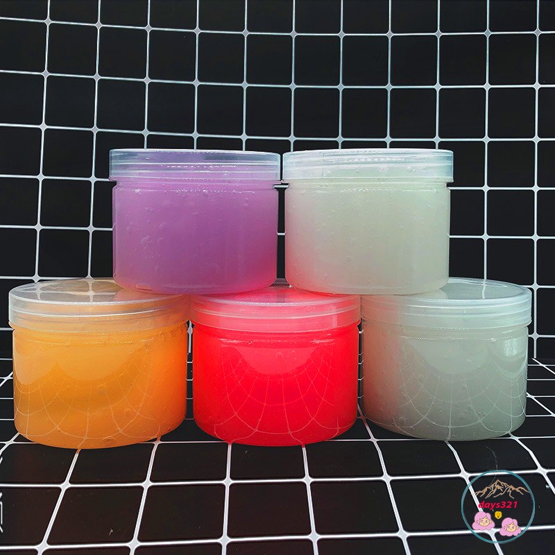 SLIME DẠ QUANG 200ML PHÁT SÁNG TRONG BÓNG TỐI Hũ Slam Gudetama Squishy