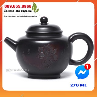 Ấm trà tử sa PHỤNG HOÀNG CỔ LIÊN (cao cấp) - ấm tử sa nghi hưng dùng trà đạo cùng trà ô long,trà mạn,trà thái nguyên,sen