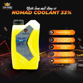 Nước Làm Mát Xe Máy NOMAD 1 Lít Loại Tốt cho Xe Airblade, Lead, Exciter, Winner (màu xanh dạ quang)