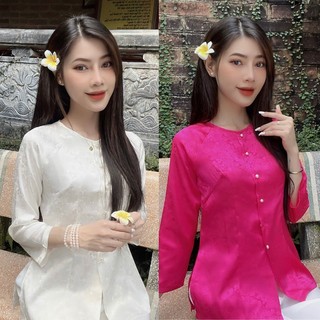 Áo bà ba lụa gấm bán rời áo và quần ,đồ lam đi chùa đồ bà ba lụa mềm mịn