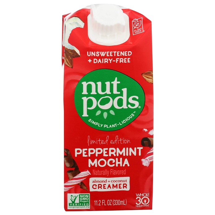 KEM SỮA LỎNG nutpods PEPPERMINT MOCHA Dairy-Free Creamer, ĂN KIÊNG & KHÔNG ĐƯỜNG, 330ml (11.2oz)