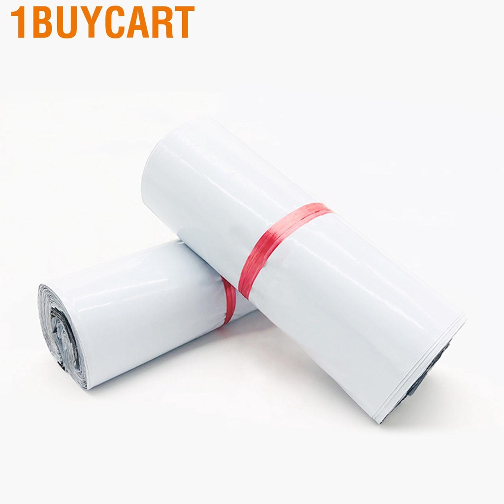 1buycart 100Pcs Ecommerce Bags PE Waterproof Plastic Package Strong Bearing Tear Resistant Gray
