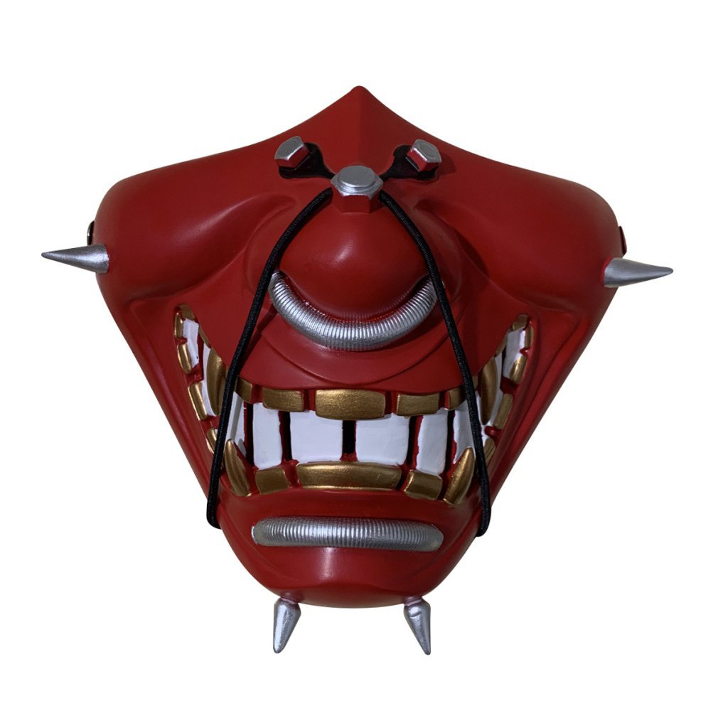 Soul mask of Malaysia Japanese ghost face dark men's and women's half face resin prajna mask Halloween