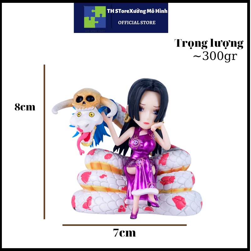 Mô hình One Piece Boa Hancock Chibi cao 8cm fullbox màu, Figure anime One Piece mới nhất