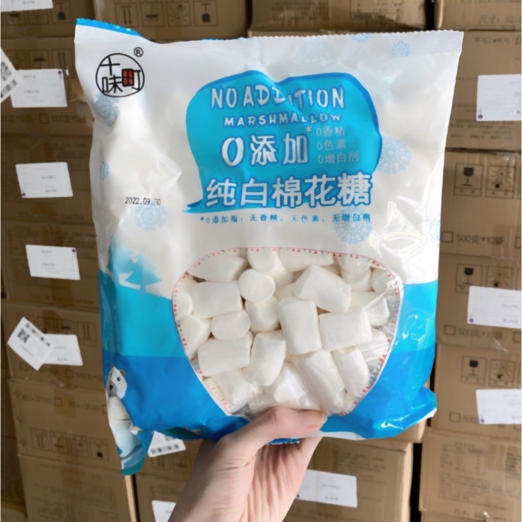 Kẹo Marshmallow Ăn Kiêng 500g, Tan Nhanh, Marshmallow No Addition Ít Đường,....