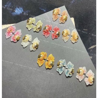 Hoa bột cúc nghiêng xoáy ( set 2 bông | 10 bông )