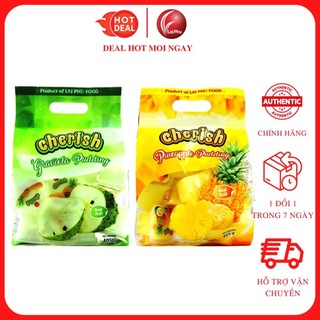 Thạch pudding lai phú vị thơm/xoài/mãng cầu gói 405g - thạch cherish trái cây việt nam