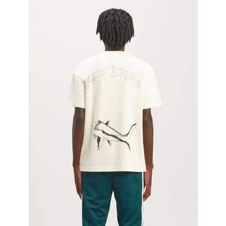 Palm Broken Head Shark Print Classic T-Shirt Angels Loose Fashion Summer Short Sleeve