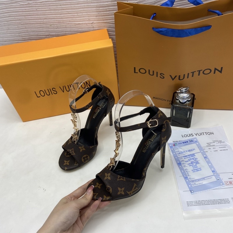 Cao Gót LV Đen Nâu Full Size 35-39  -  By Anh Dinh Phuong