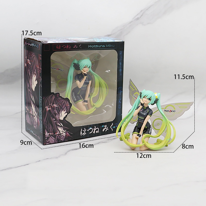 Mô Hình Nhân Vật Anime Hatsune Miku Bướm Bằng PVC Để Bàn Trang Trí