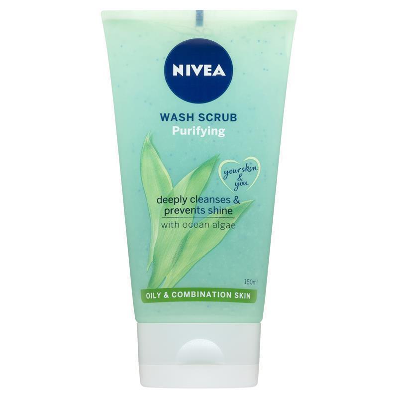 🌹  Sữa rửa mặt Nivea Wash Scrub Purifying 150ml dành cho da dầu và da hỗn hợp