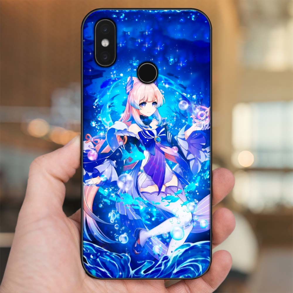 Ốp lưng Xiaomi Mi 8, Mi 8 SE viền đen in hình Sangonomiya Kokomi Genshin Impact