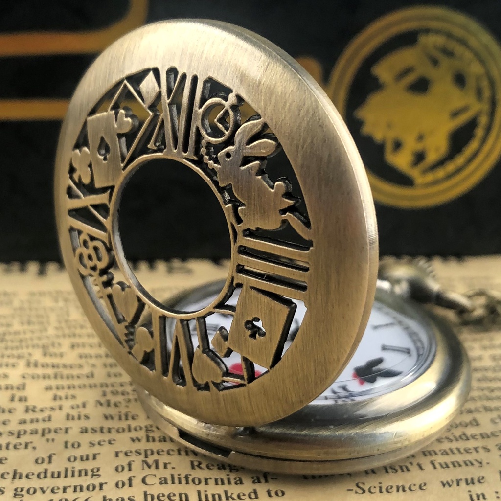 Alice Đồng Hồ Quả Quýt Hình Thỏ Con Đáng Yêu Cho Nữ