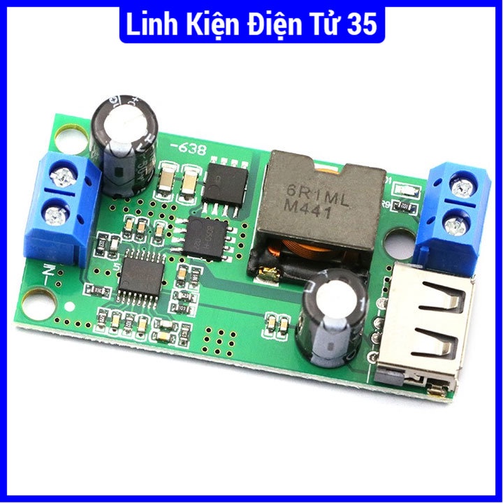 Linh kiện Module hạ áp Buck DC-DC Vin 9V-38V Vout 5V 5A HW-638 dùng trong mạch chuyển đổi nguồn, chất lượng