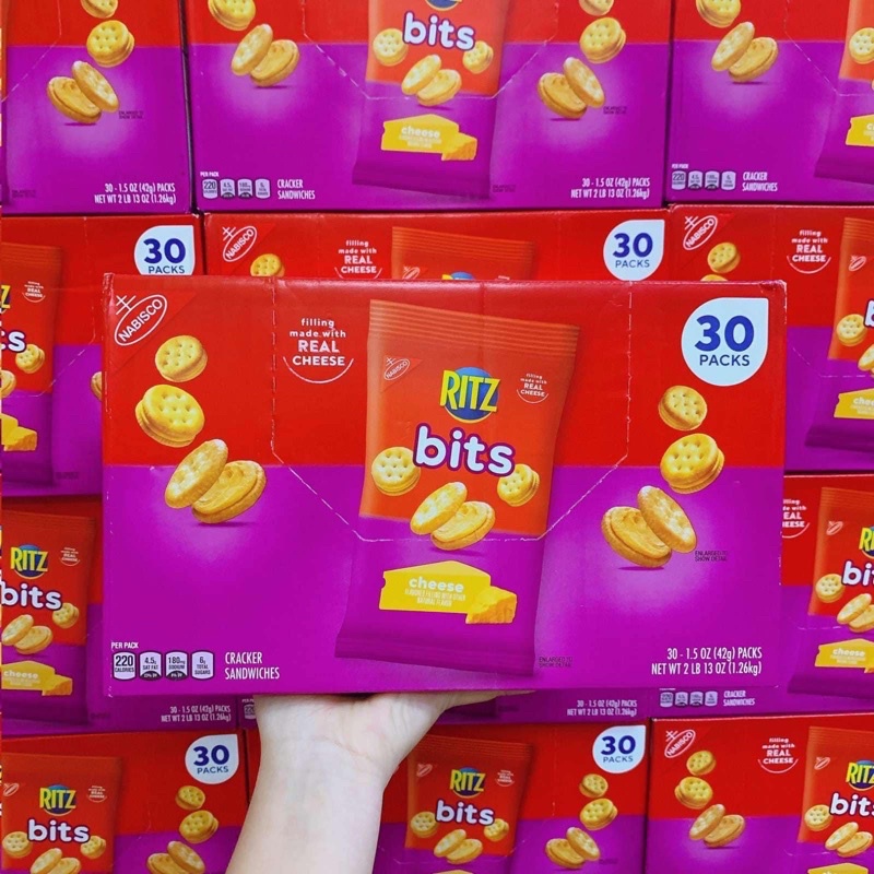 Bánh Ritz mini thùng 30 gói của Mỹ