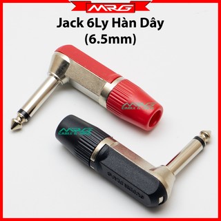 Jack 6 ly cong góc vuông hàn dây, giá 1 chiếc. j-6