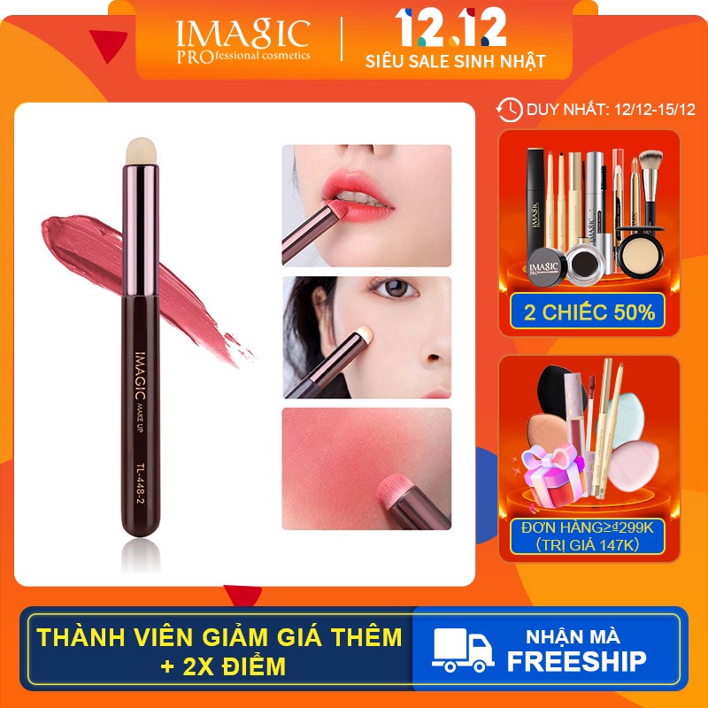 Cọ Trang Điểm IMAGIC Đầu Tròn Nhỏ Gọn Đa Năng Tiện Dụng