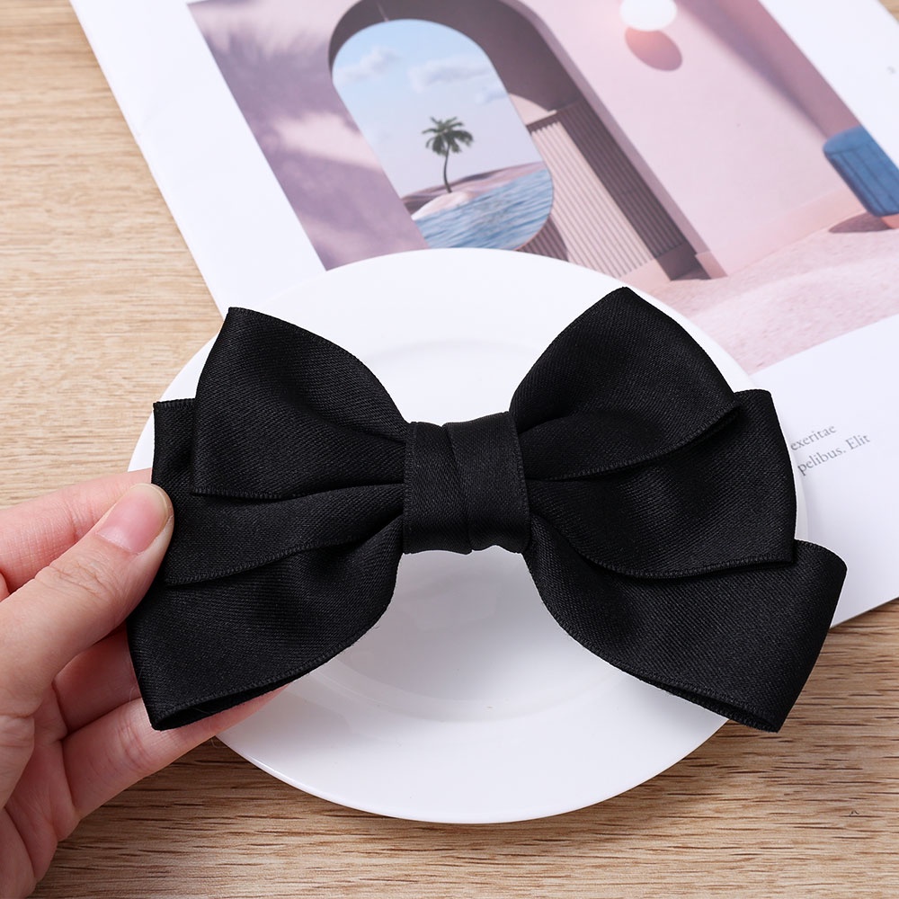 Kẹp Tóc Hình Nơ Phong Cách Hàn Quốc Đơn Giản Cho Nữ