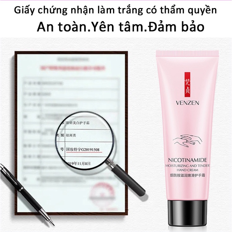 ⚡ GÌ CŨNG RẺ ⚡Kem dưỡng da tay Làm trắng xóa nếp nhăn nuôi dưỡng da dưỡng ẩm không nhờn dính dễ tán Hấp thụ nhanh xóa nếp nhăn