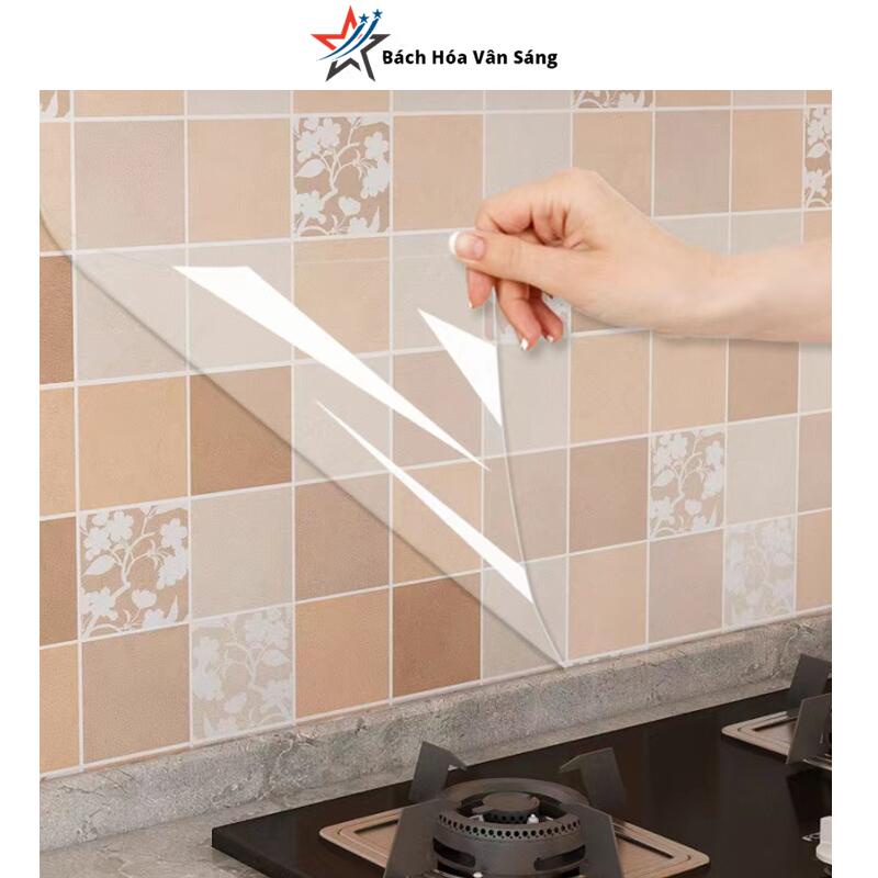 200*60Miếng dán chống dầu bếp miếng dán chống thấm nước và dầu cho bếp miếng dán trong suốt chịu nhiệt độ cao