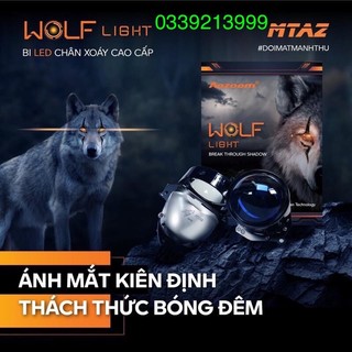 Bi led pha chân xoáy wolf light hãng aozoom__phụ kiện - đồ chơi xe