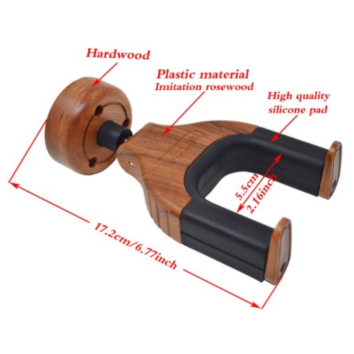 Móc gỗ gắn tường chuyên dụng để treo đàn guitar