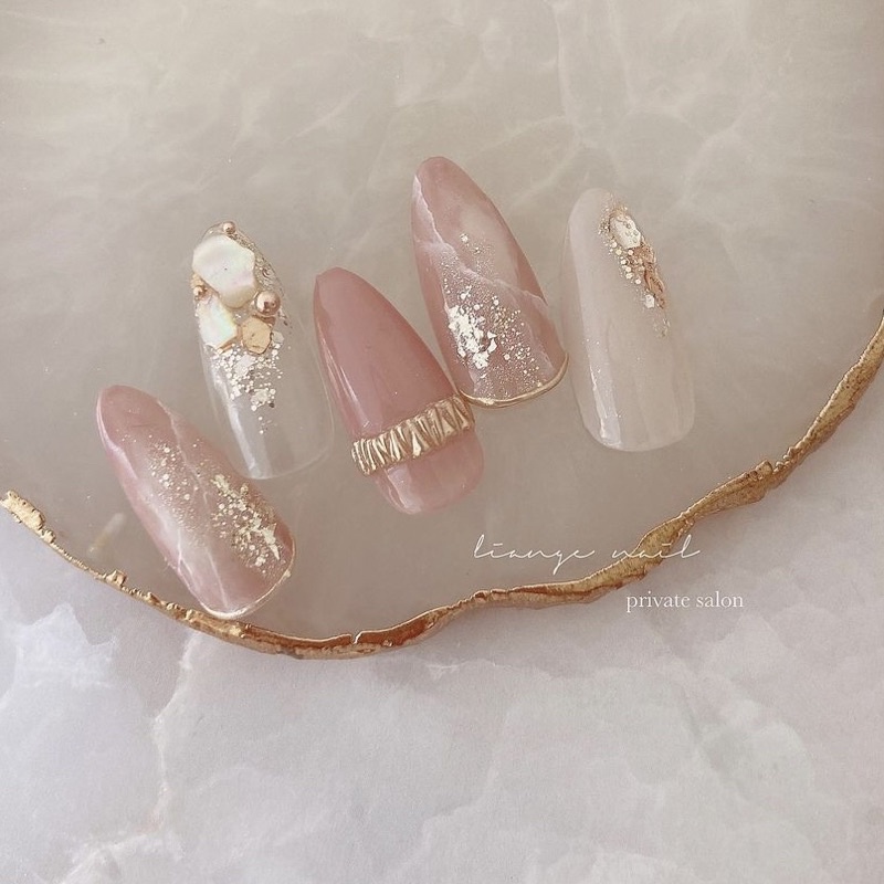 Nail Box Thiết Kế ANNAELSA - Các Mẫu Nail Nhẹ Nhàng Thanh Lịch B021
