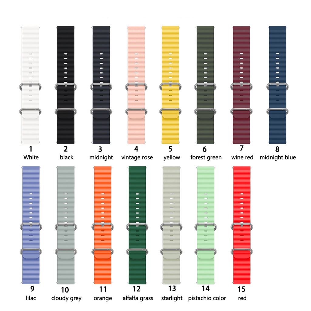 Dây Đeo Silicon 20mm Cho Đồng Hồ Thông Minh Huami Amazfit Bip3 Bip 3 Lite S U Pro