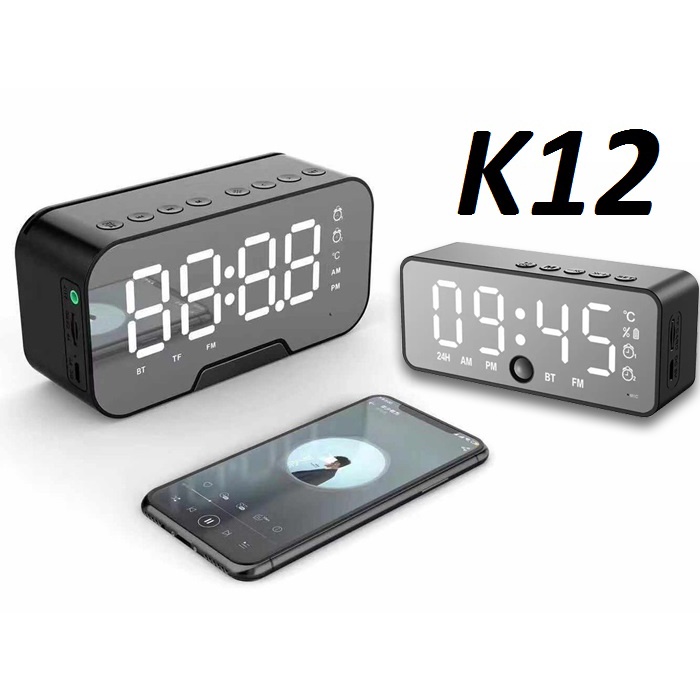 Loa bluetooth kiêm đồng hồ Kimiso K12