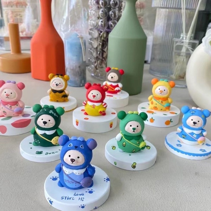 Set tô gấu +  màu